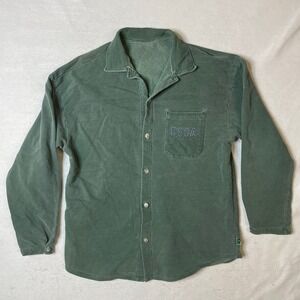 Boca Button Down Long Sleeve‎ Shirt Mens Green Casual